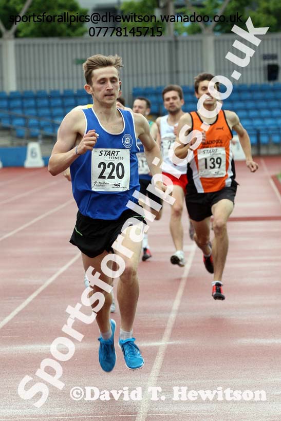 Senior mens 800 metres, Northern Championships, Sport City, Manchester. Photo: David T. Hewitson/Sports for All Pics